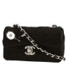 Borsa a tracolla Chanel   in raso nero - 00pp thumbnail