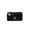 Borsa a tracolla Chanel   in raso nero - 360 thumbnail