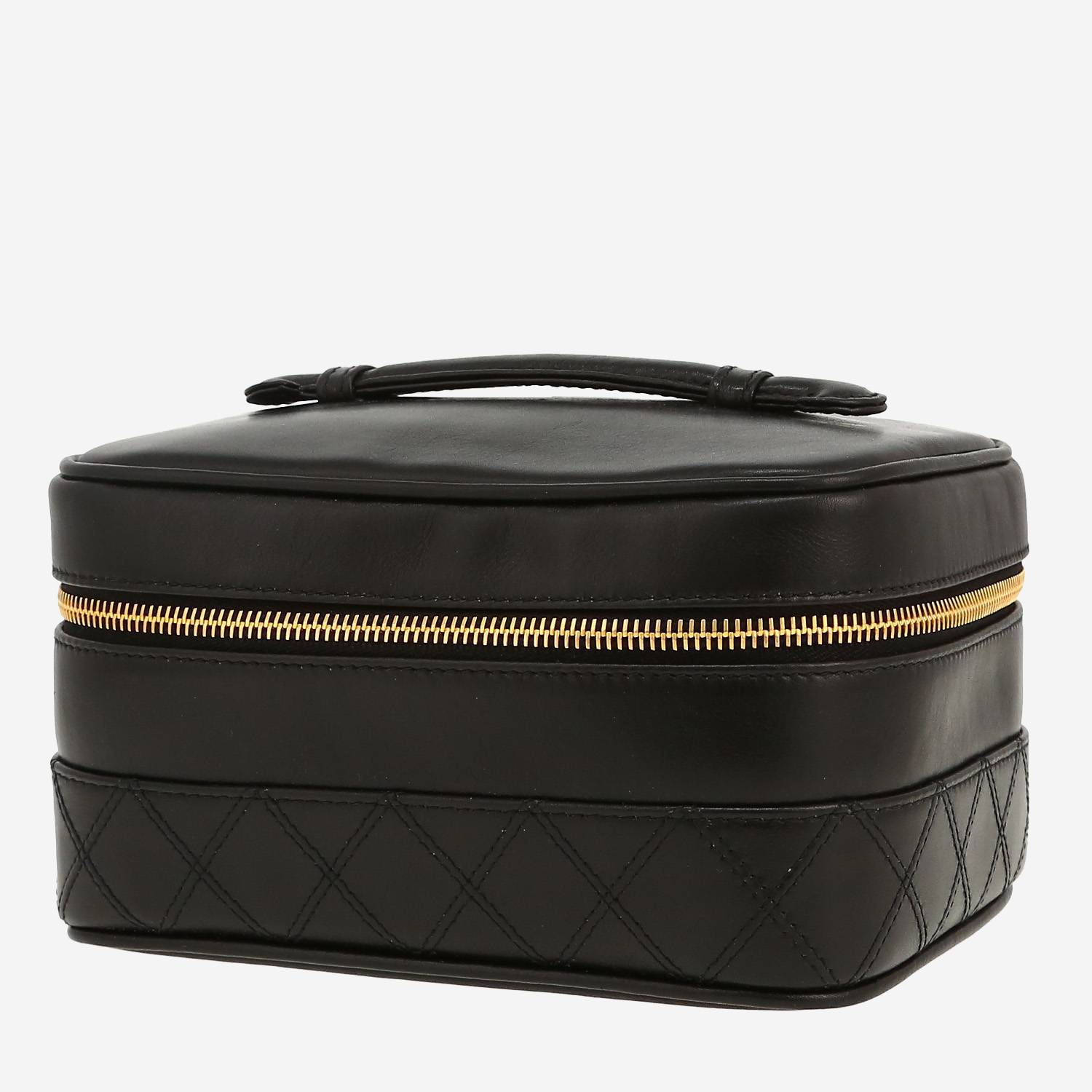 Beauty Chanel  Vanity in pelle nera