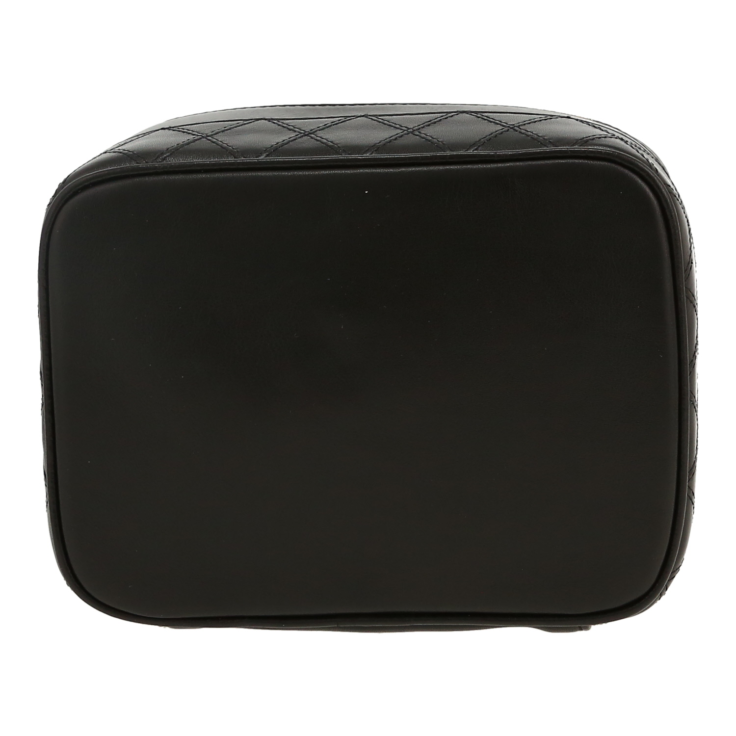 Vanity Chanel  Vanity en cuero negro - Detail D1
