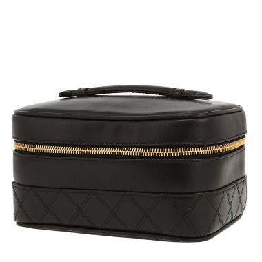 Vanity Chanel  Vanity en cuir noir