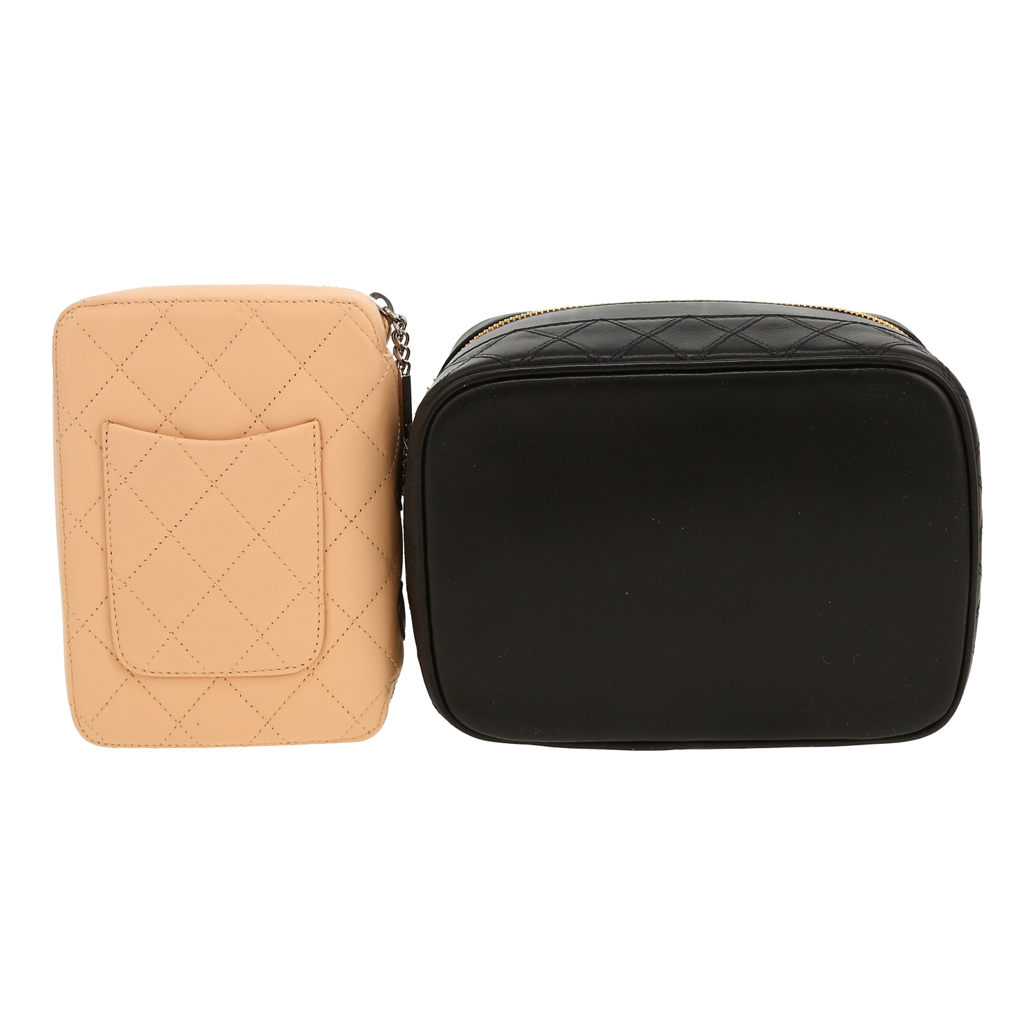 Vanity Chanel   en cuir noir - Detail D1