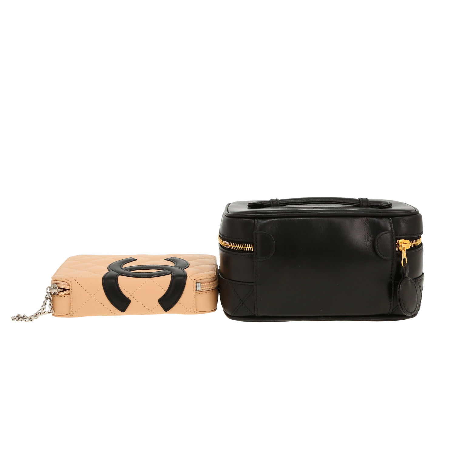 Vanity Chanel   en cuero negro - Detail D7