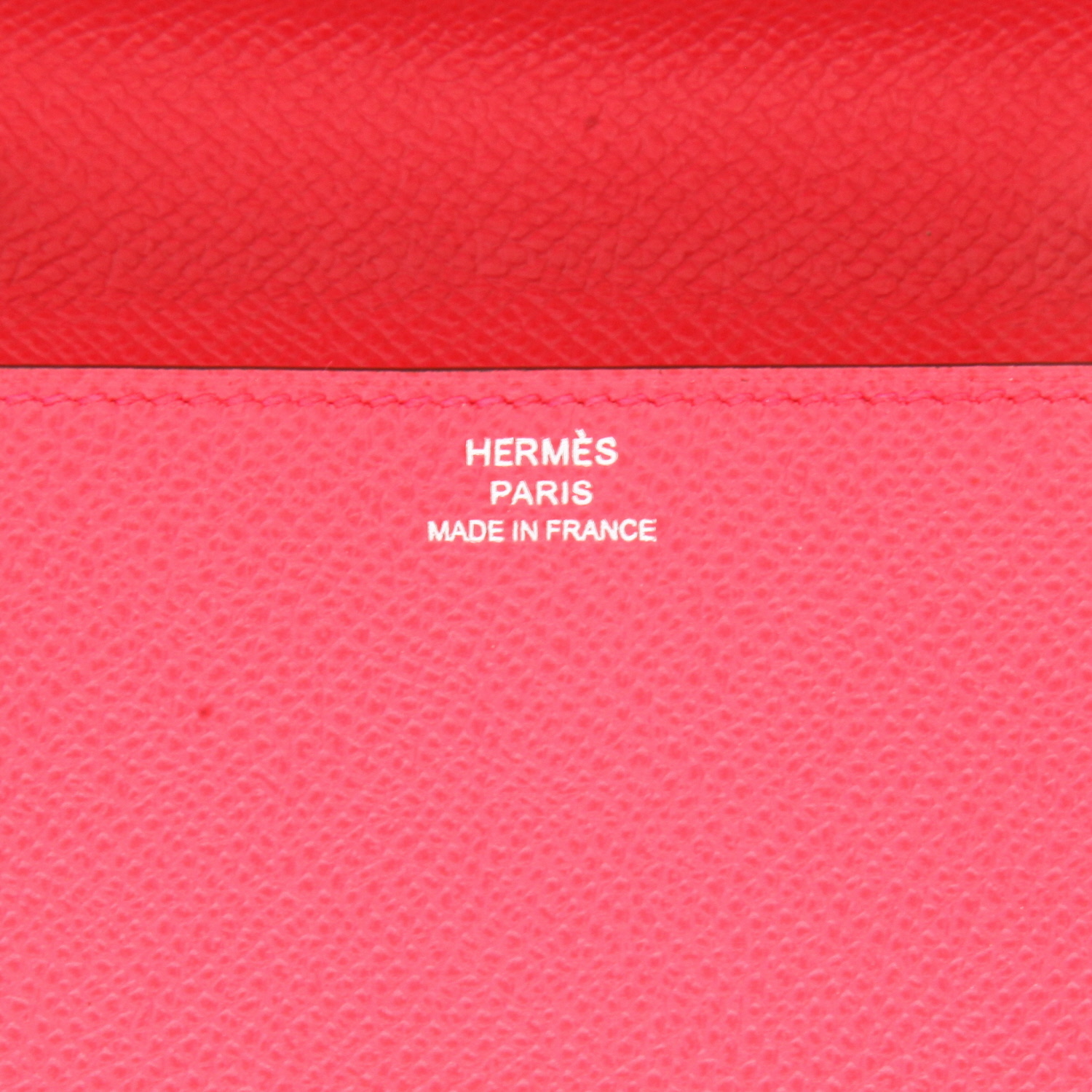 Borsa a tracolla Hermès  Clic 16 in pelle Epsom rosa - Detail D2