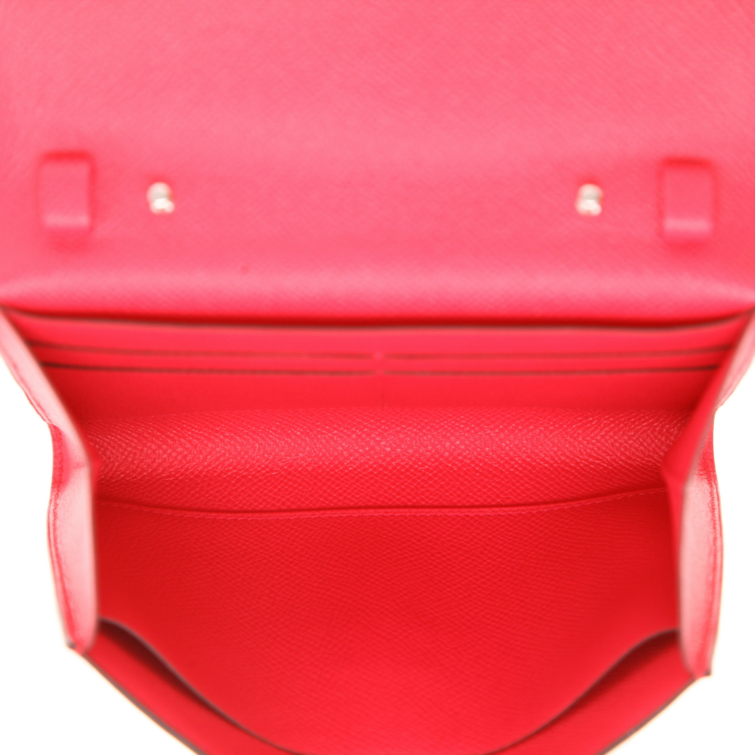 Borsa a tracolla Hermès  Clic 16 in pelle Epsom rosa - Detail D3