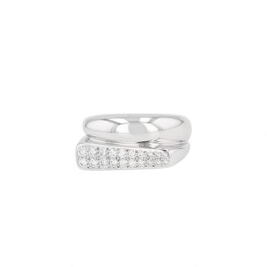 Bague Fred Success moyen modèle en or blanc et diamants