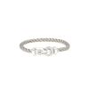 Brazalete Fred Chance Infinie modelo grande de oro blanco, diamantes y acero - 360 thumbnail