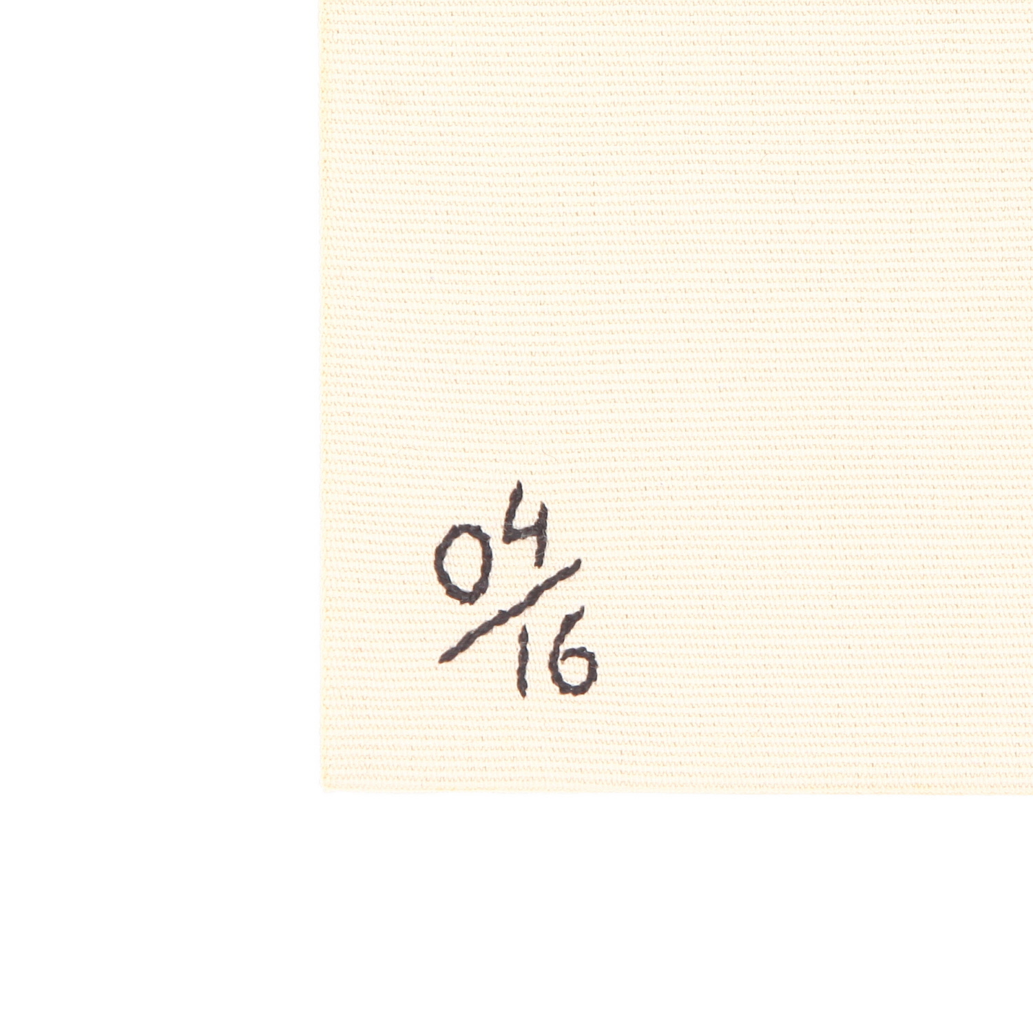 Olympia Le-Tan Moonraker - Ian Fleming Moonraker - Ian Fleming pouch  in beige, orange, yellow and black canvas - Detail D4