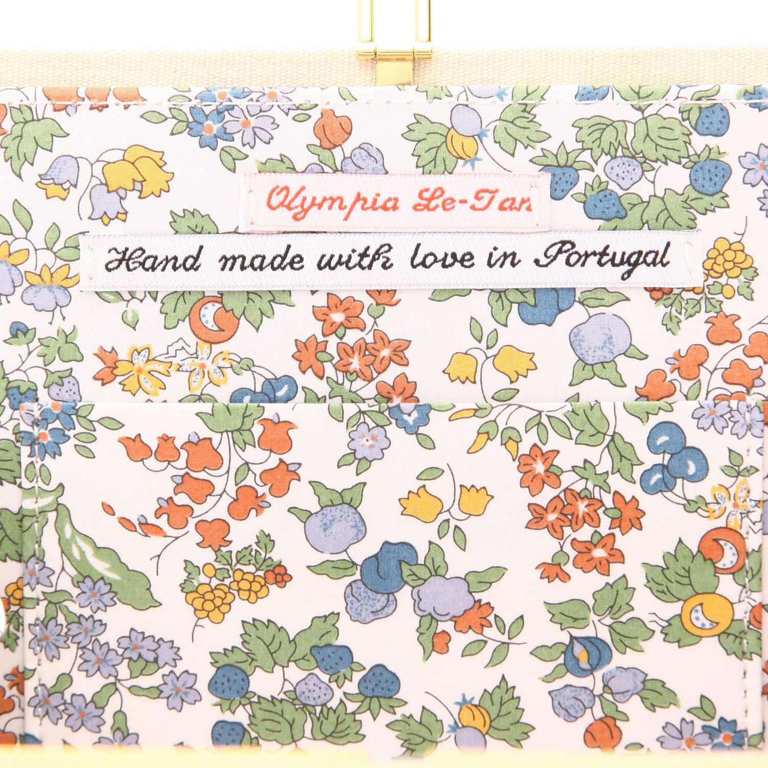 Bolso/bolsito Olympia Le-Tan ART IS NOT A THING, IS A WAY ART IS NOT A THING, IS A WAY en lona amarilla - Detail D2