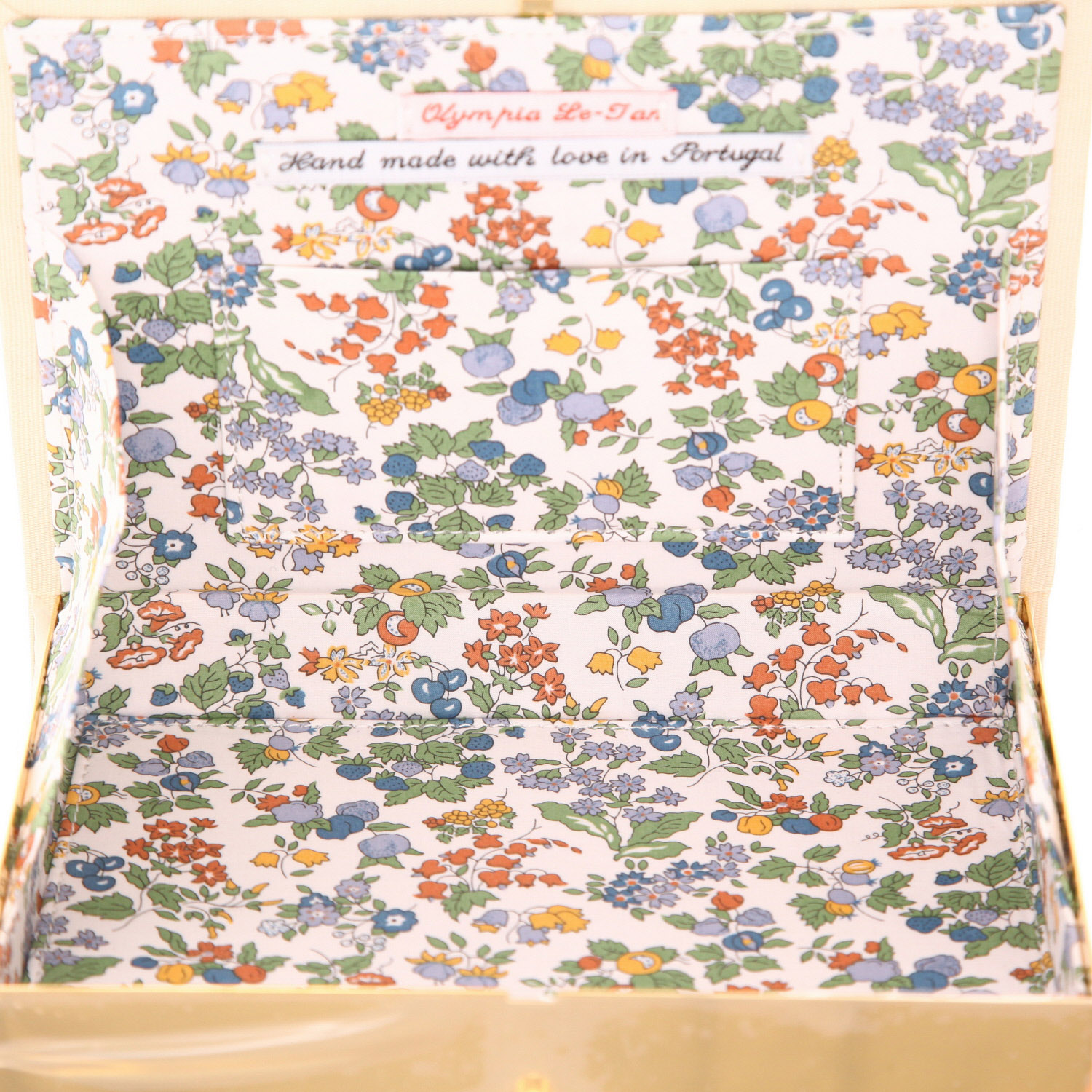Sac/pochette Olympia Le-Tan ART IS NOT A THING, IS A WAY ART IS NOT A THING, IS A WAY en toile jaune - Detail D3