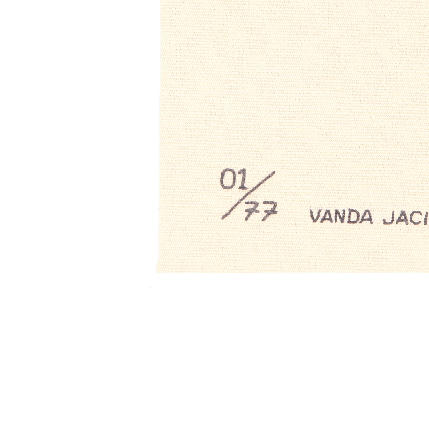 Sac/pochette Olympia Le-Tan ART IS NOT A THING, IS A WAY en toile verte - Detail D4