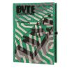 Pochette Olympia Le-Tan Byte Byte en toile verte, beige noire et grise - 00pp thumbnail