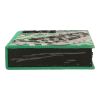 Pochette Olympia Le-Tan Byte Byte en toile verte, beige noire et grise - Detail D1 thumbnail
