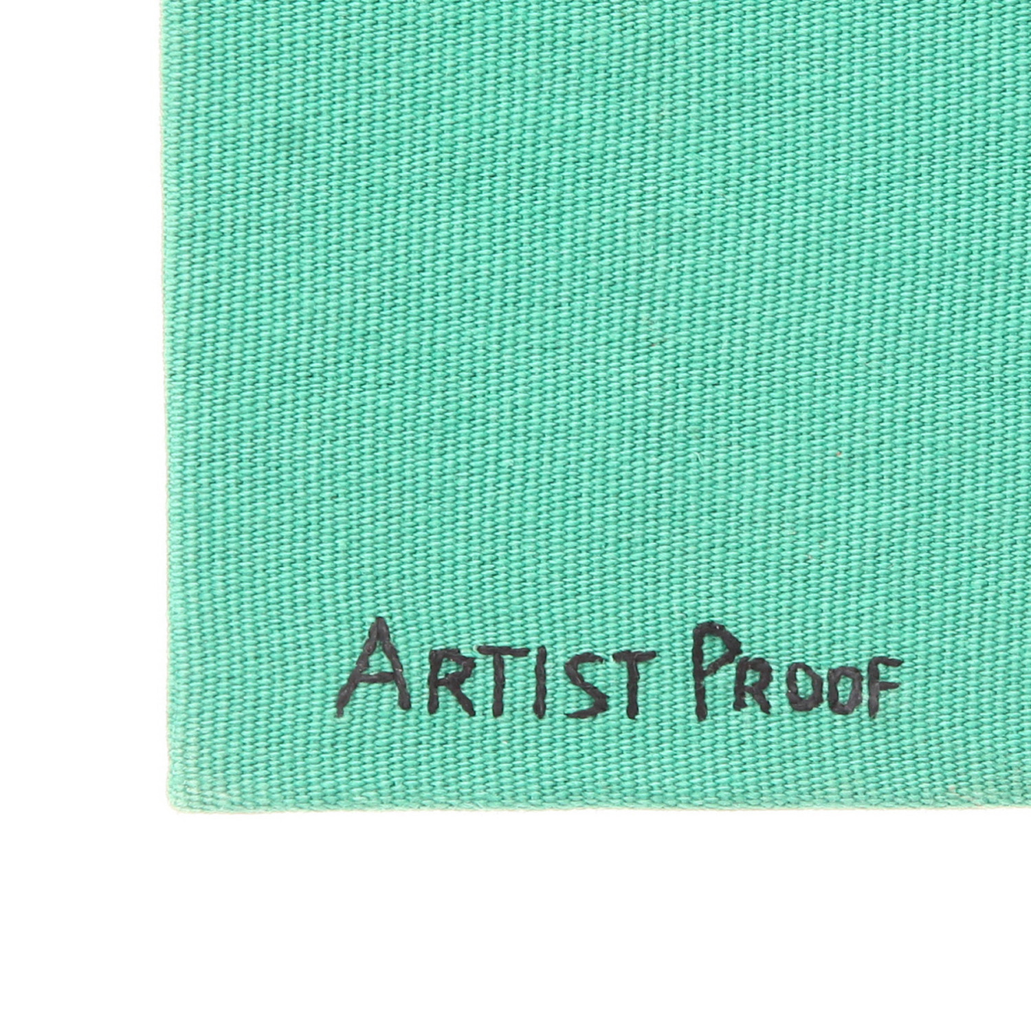 Olympia Le-Tan Byte Byte pouch  in green, beige, black and grey canvas - Detail D4