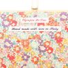 Olympia Le-Tan Normal Bosco Normal Bosco pouch  in beige, red, blue and green canvas - Detail D2 thumbnail