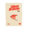 Olympia Le-Tan La Muse Bouche pouch  in beige canvas - 360 thumbnail
