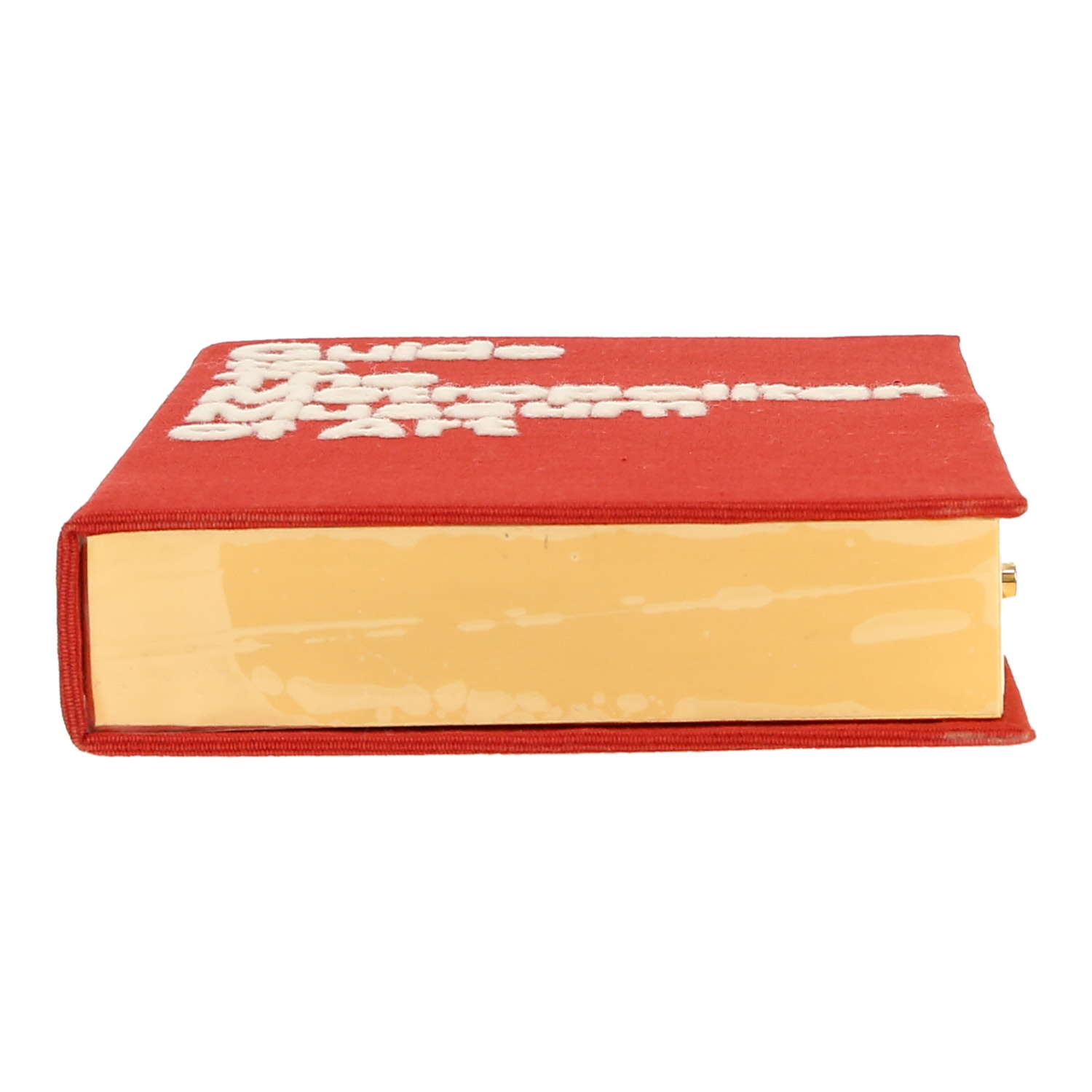 Olympia Le-Tan   pouch  in red and white canvas - Detail D1