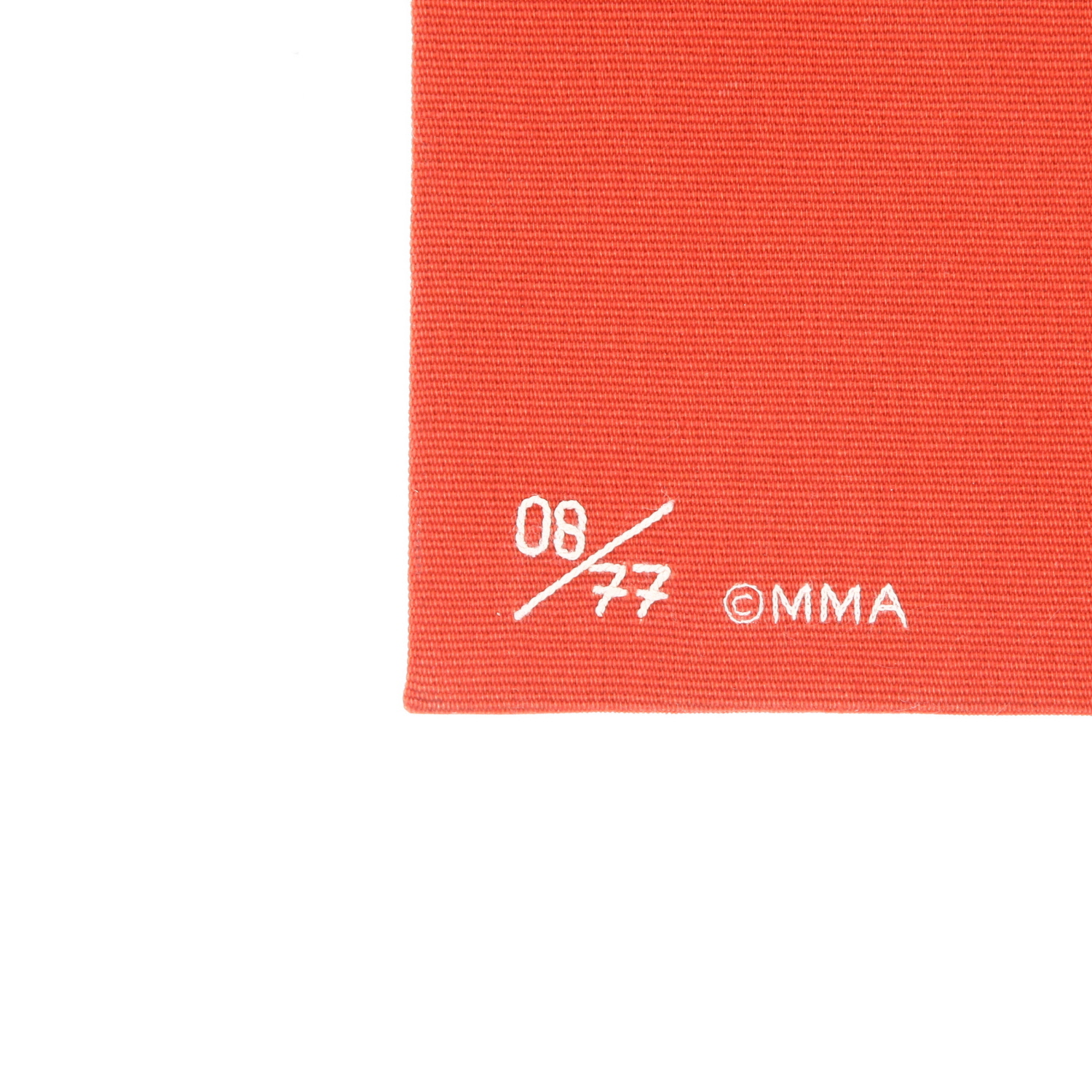 Olympia Le-Tan   pouch  in red and white canvas - Detail D4