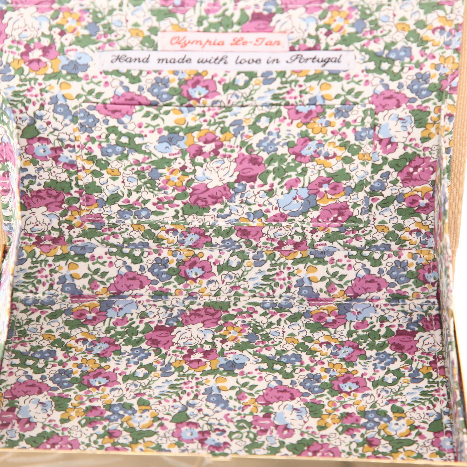 Olympia Le-Tan OLT X THE MET Metropolitan Museum Journal OLT X THE MET Metropolitan Museum Journal pouch  in beige, black, red and yellow canvas - Detail D3