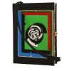 Olympia Le-Tan Vanda Jacintho Vanda Jacintho pouch  in black, green, red and blue canvas - 00pp thumbnail