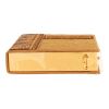 Olympia Le-Tan Charles Dickens Charles Dickens clutch  in beige and brown embroidered canvas - Detail D1 thumbnail