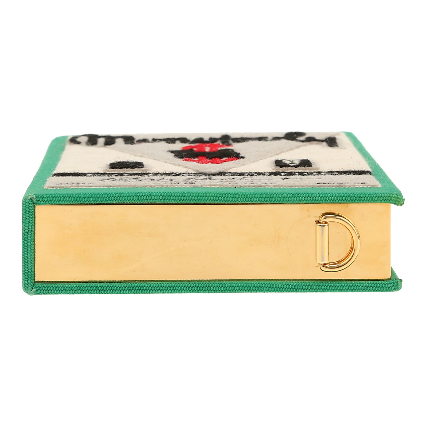 Bolso/bolsito Olympia Le-Tan Monopoly Popular Edition  en lona verde - Detail D1