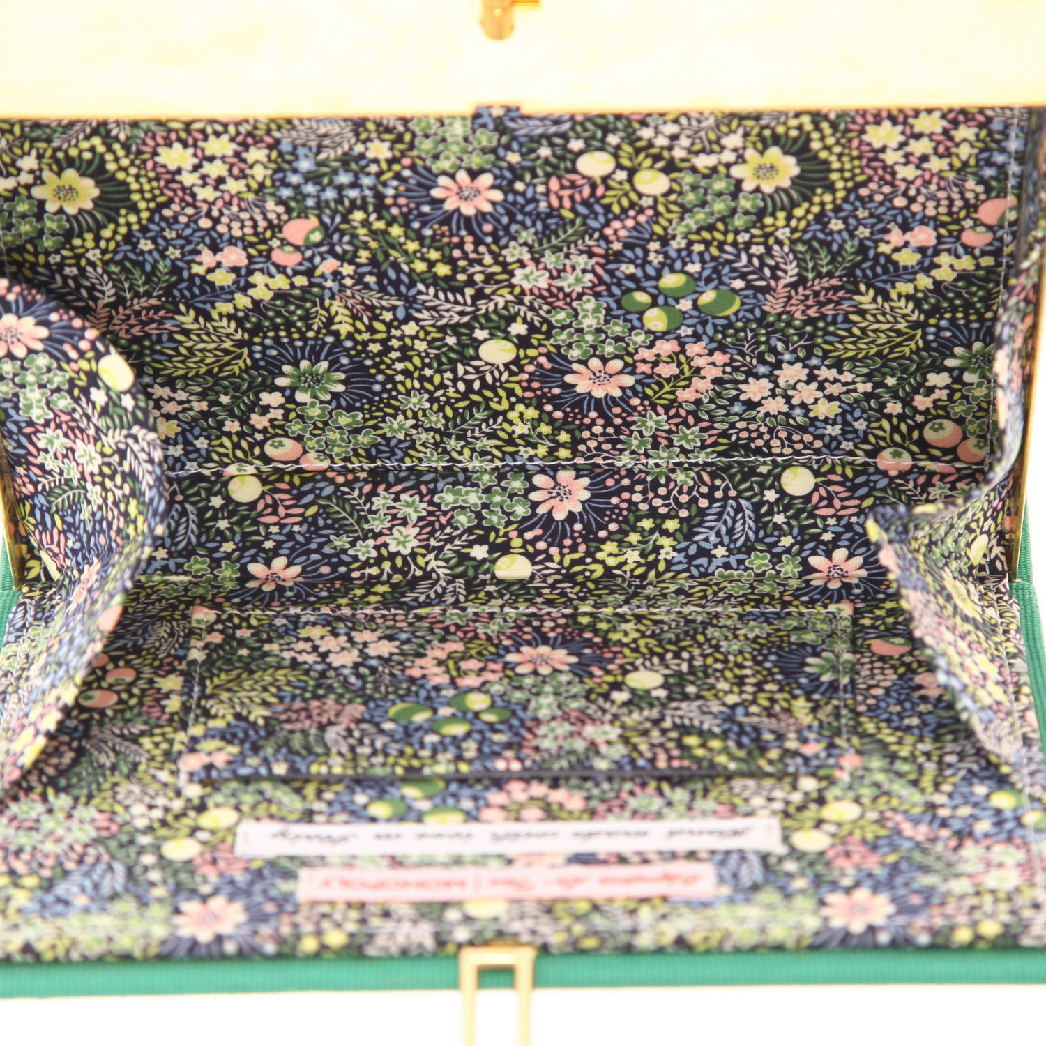 Sac/pochette Olympia Le-Tan Monopoly Popular Edition en toile verte - Detail D3