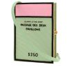 Olympia Le-Tan Monopoly passage des deux pavillons pouch  in green canvas - 00pp thumbnail