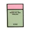 Olympia Le-Tan Monopoly passage des deux pavillons pouch  in green canvas - 360 thumbnail