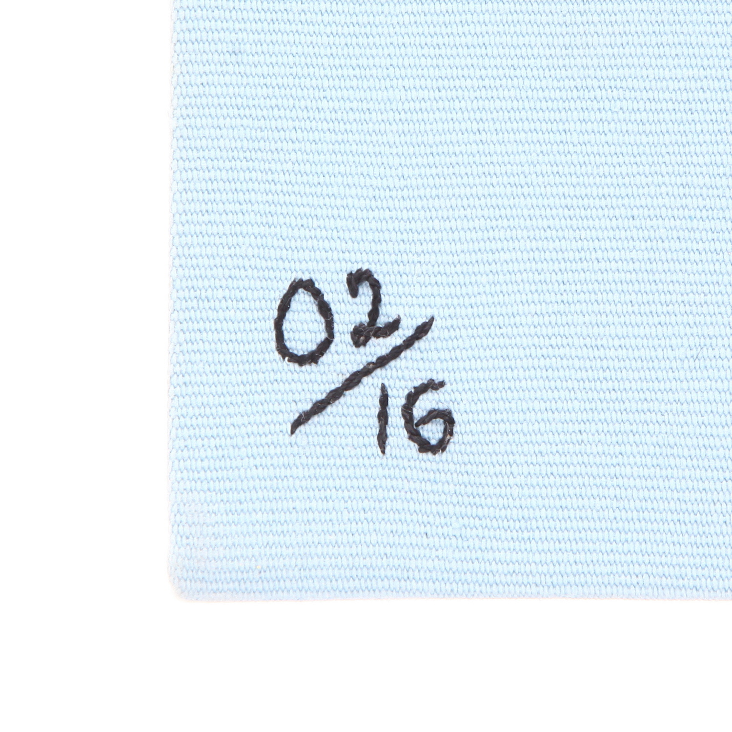 Olympia Le-Tan   pouch  in blue, black, yellow and green canvas - Detail D4