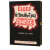 Olympia Le-Tan Elles se rendent pas compte Elles se rendent pas compte pouch  in black, white and red canvas - 00pp thumbnail