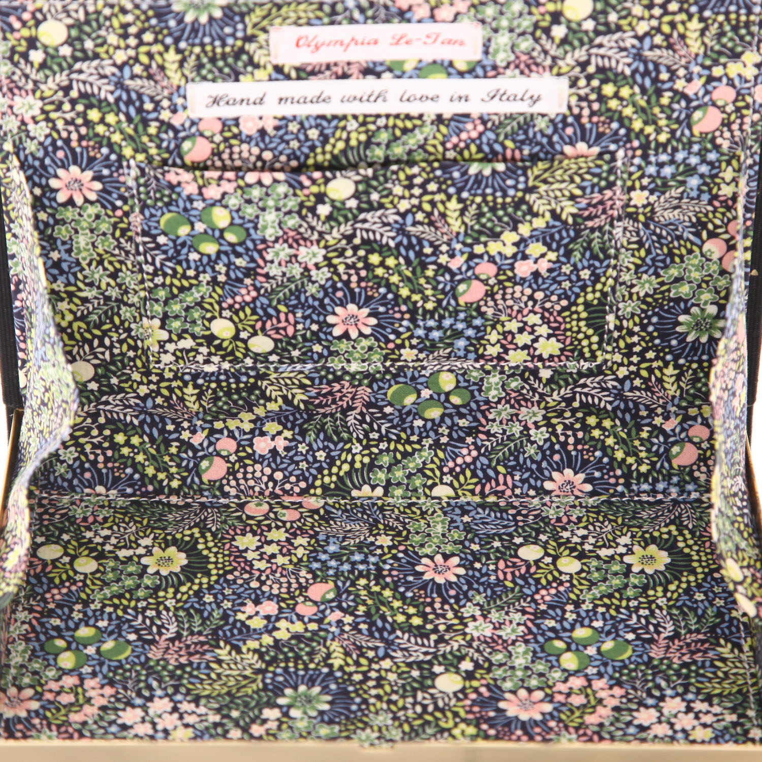 Pochette Olympia Le-Tan Elles se rendent pas compte Elles se rendent pas compte in tela nera bianca e rossa - Detail D3