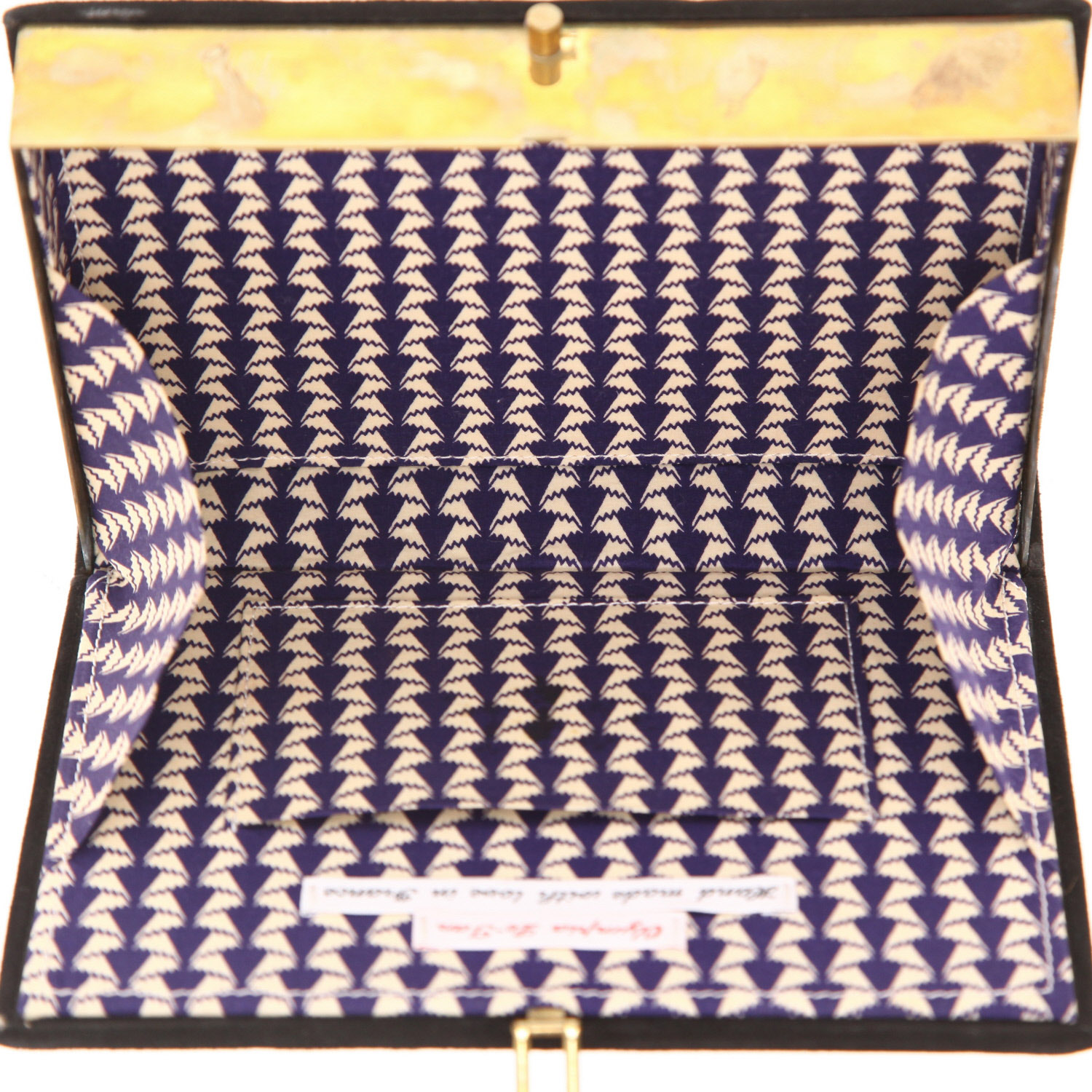 Olympia Le-Tan Magicdotes pouch  in black and white canvas - Detail D3