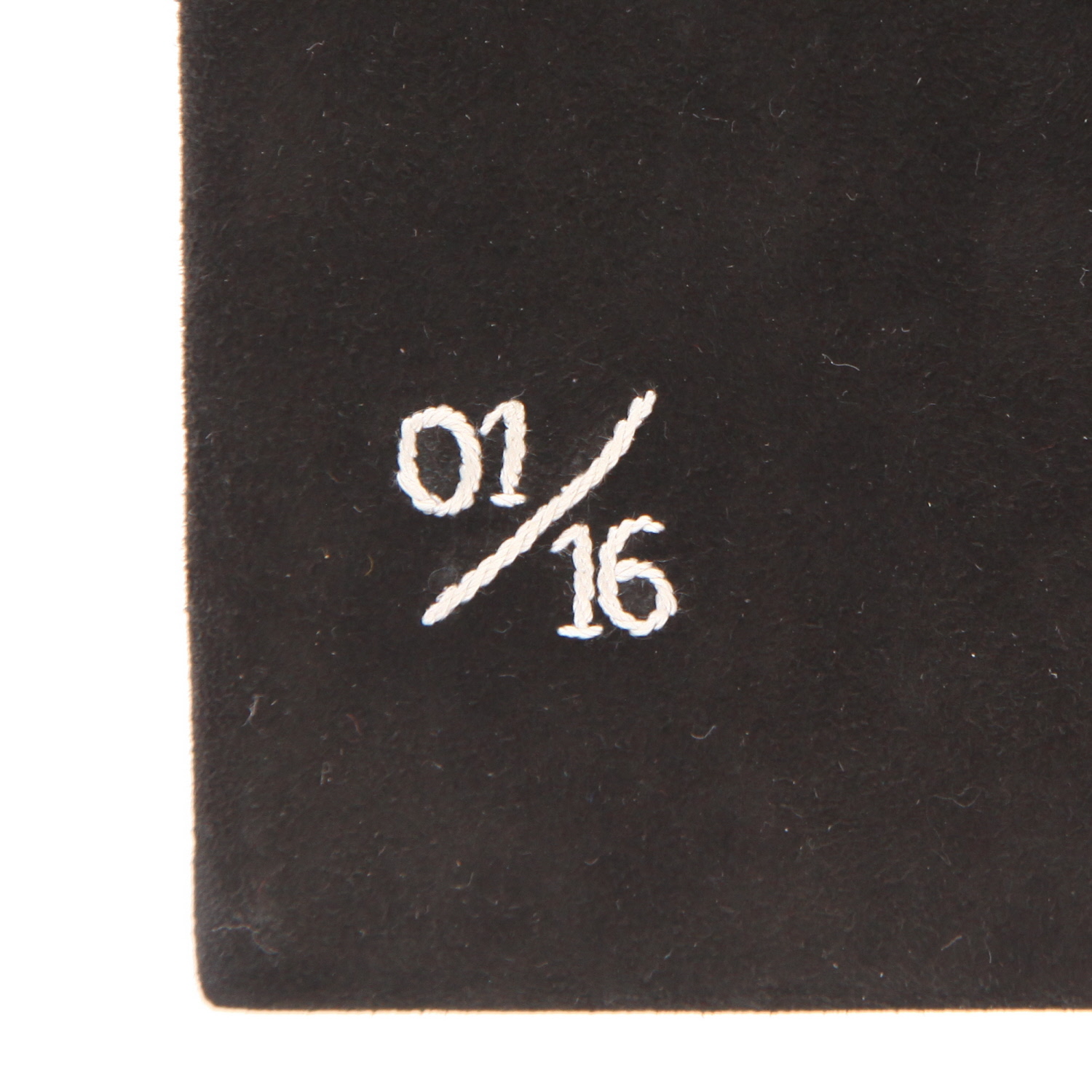 Bolsito de mano Olympia Le-Tan Magicdotes en lona negra y blanca - Detail D4