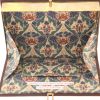 Olympia Le-Tan Conversazione In Sicilia pouch  in brown and blue canvas - Detail D3 thumbnail