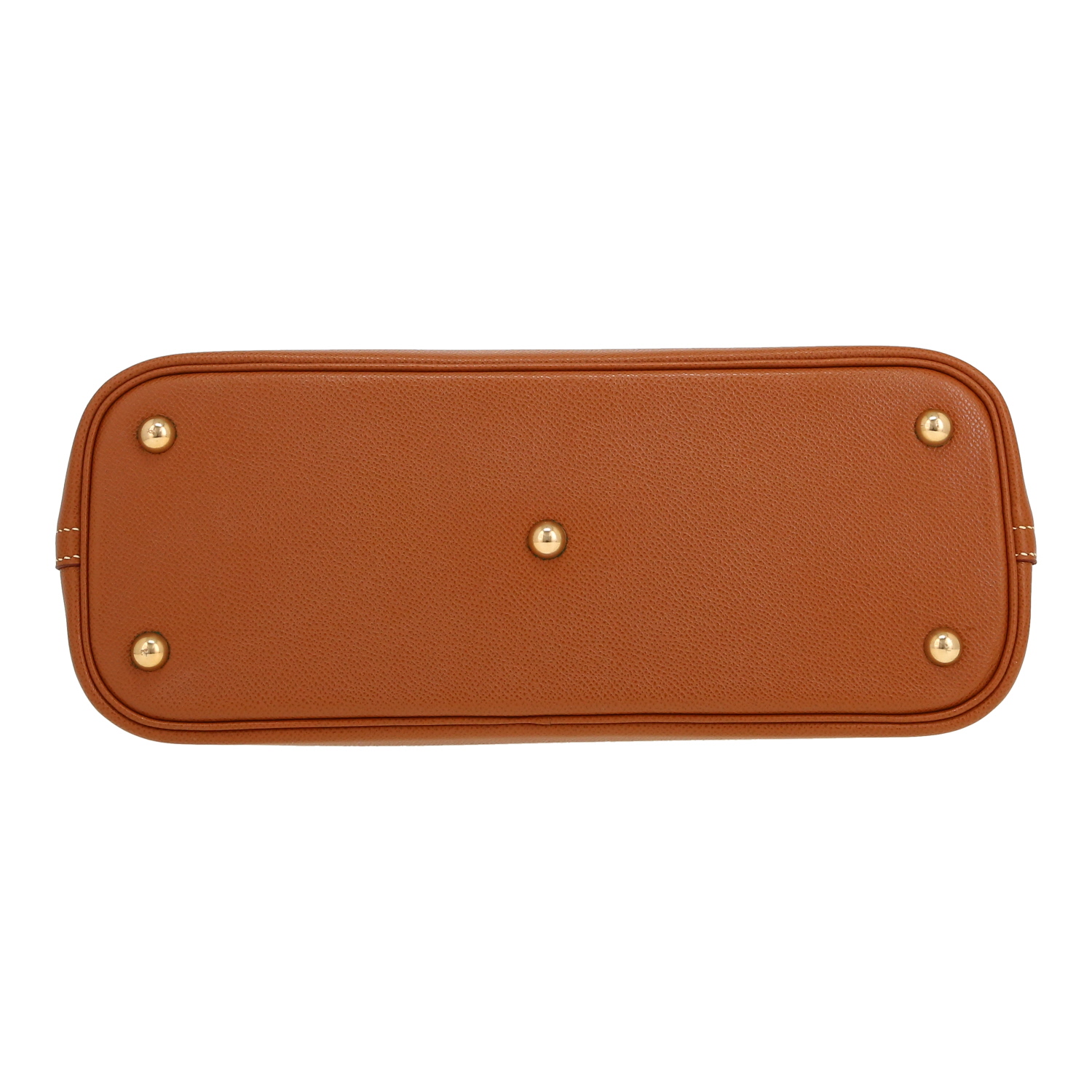 Hermès  Bolide 31 cm handbag  in gold Courchevel leather - Detail D1