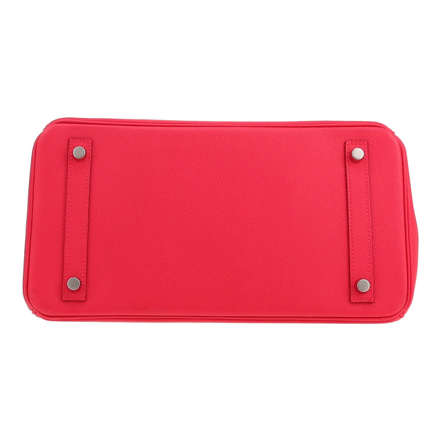 Bolso de mano Hermès  Birkin 30 cm en cuero epsom Rose Mexico - Detail D1