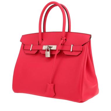 Sac à main Hermès  Birkin 30 cm en cuir epsom Rose Mexico