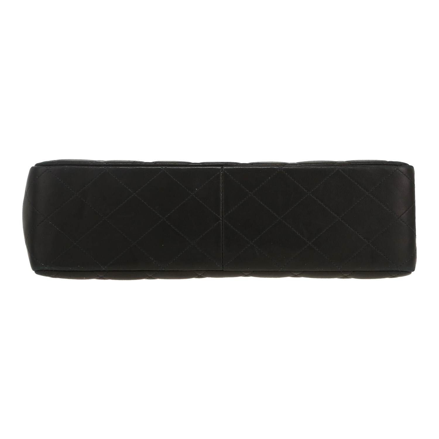 Borsa a tracolla Chanel  Timeless Jumbo in pelle trapuntata nera - Detail D1