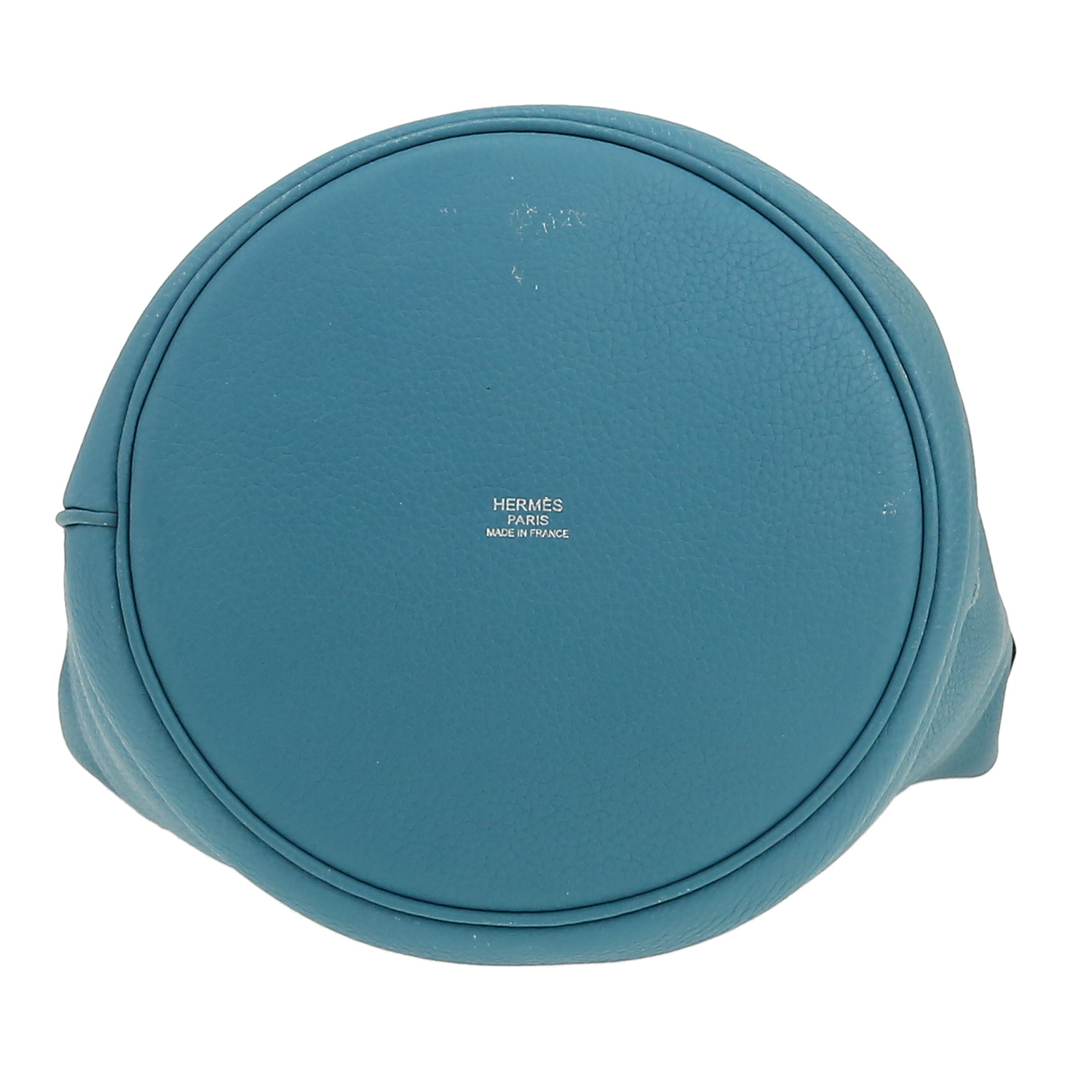 Hermès  Mangeoire handbag  in blue jean togo leather - Detail D1