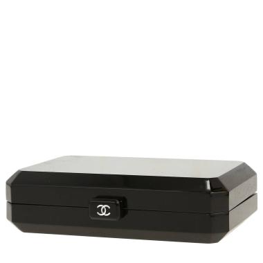 Bolsito de mano Chanel   en plexiglás negro