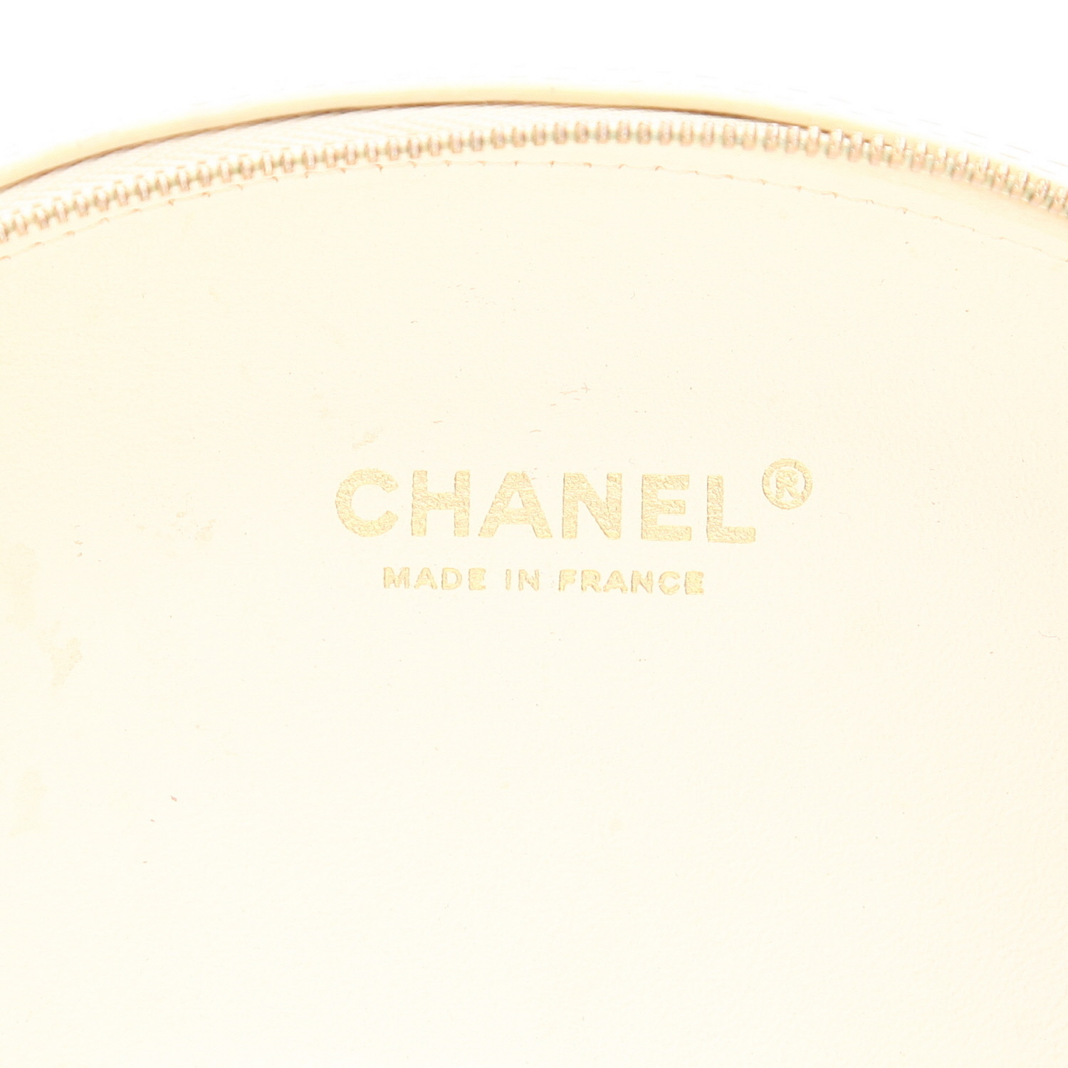 Chanel   shoulder bag  in white leather - Detail D2