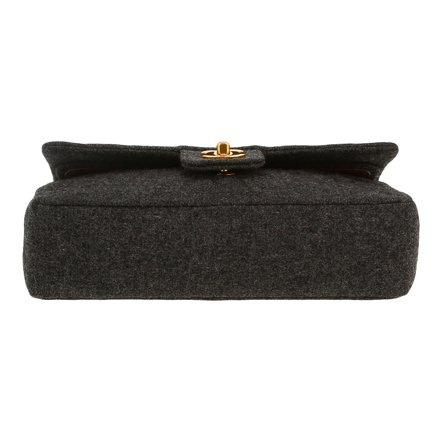 Borsa Chanel  Timeless Classic in lana grigia - Detail D1