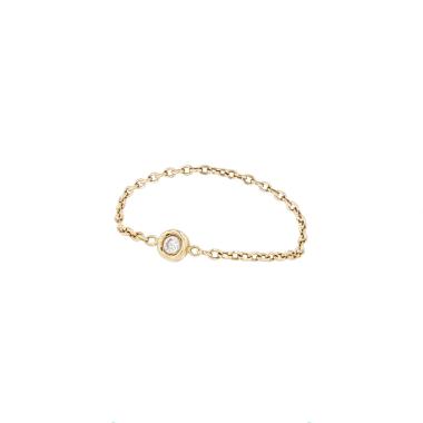 Bague Dior Mimioui en or jaune et diamant