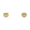 Paire de puces d'oreilles Chopard Happy Diamonds en or jaune et diamants - 00pp thumbnail
