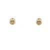 Paire de puces d'oreilles Chopard Happy Diamonds en or jaune et diamants - 360 thumbnail