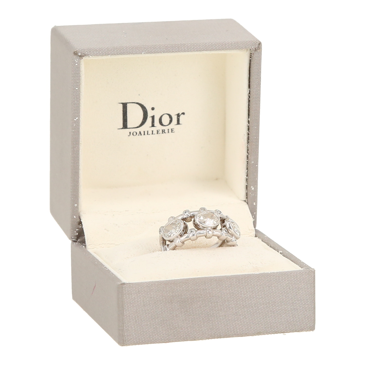 Anello Dior Deux Epices in oro bianco e diamanti - Detail D2