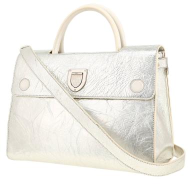 Borsa Dior  Diorever in pelle argentata