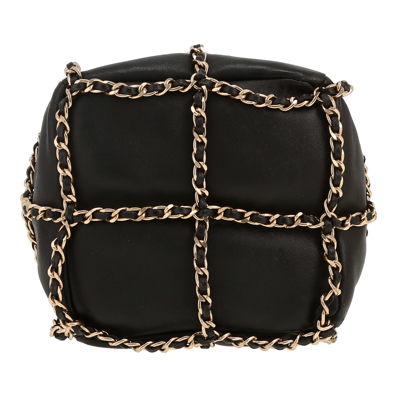 Borsa a tracolla Chanel   in pelle nera - Detail D1