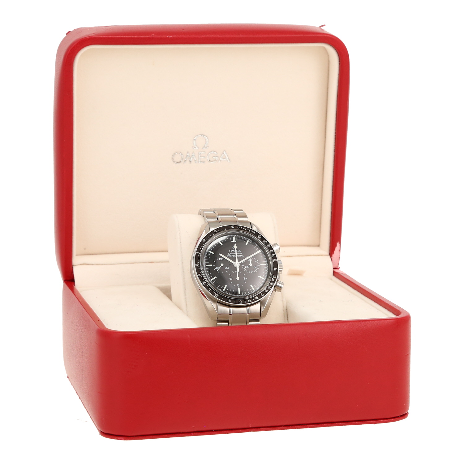 Orologio Omega Speedmaster Professional Moonwatch in acciaio Ref: Omega - 1450022  Circa 2000 - Detail D2